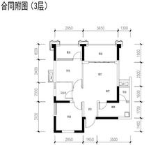 成功悦都2室2厅1卫67.52平户型