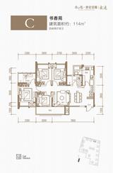 凯德世纪名邸东庭1期 4室2厅2卫 114.00平米