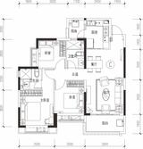 恒大西辰绿洲1期 3室2厅2卫 106.00平米
