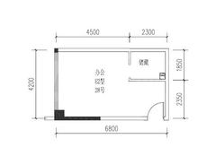 飞大壹号广场39.00平户型