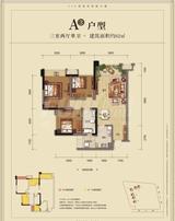 炜岸城3期 3室2厅1卫 82.00平米