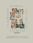 瑞居绿岛3室2厅2卫134.98平户型