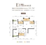 东麓驿境4期睎嶺 2室3厅2卫 122.62平米