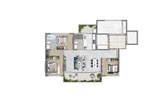 润泽府3室2厅2卫118.00平户型