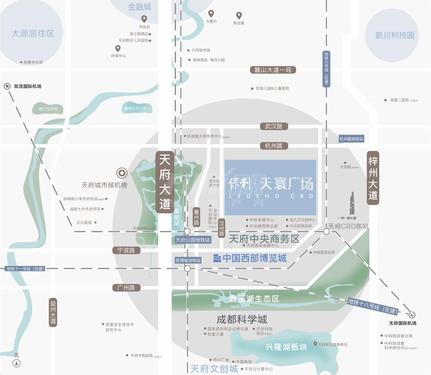 保利天寰广场1期区位图