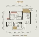 中筑西府兰庭 2室2厅1卫 75.68平米