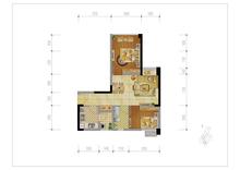 鼎城上都2室2厅1卫60.00平户型