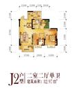 香居山水2室2厅1卫82.95平户型