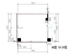 恒瑞新川中心2期64.00平户型