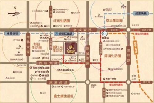 西城御景区位图