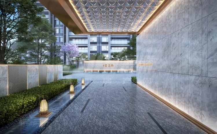  一期外立面以及园林景观效果图