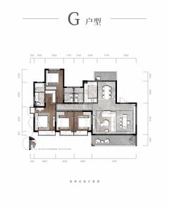 玖宸园1期4室2厅3卫162.00平户型