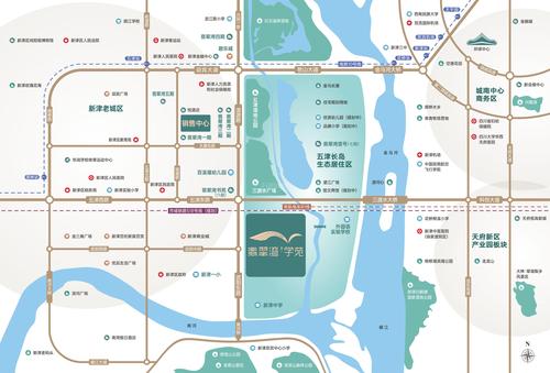 翡翠湾.学苑1期区位图