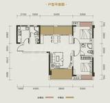 中筑西府兰庭 3室2厅2卫 88.54平米