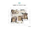 梧桐栖小区1期 3室2厅1卫 92.00平米