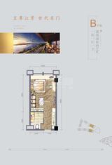 五津望江名门小区1期  42.57平米