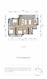国贸鹭原里1期 4室2厅2卫 119.00平米