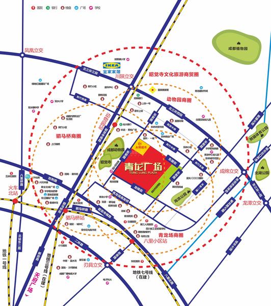 青龙广场区位图