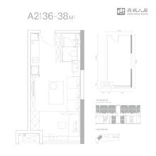 东城汇都1期36.00平户型