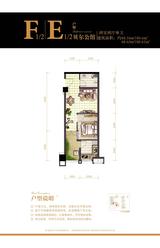 首航欣程 2室2厅1卫 48.34平米