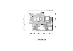龙湖天府云河颂公馆1期4室2厅2卫134.00平户型