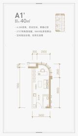 华润置地自在域大厦1期  40.00平米