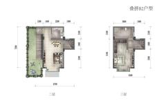 福星惠誉·江山语1室1厅1卫70.00平户型