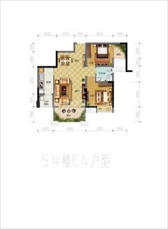 邛崃观澜国际2室2厅1卫75.06平户型