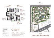 云津观棠小区4室2厅2卫141.64平户型