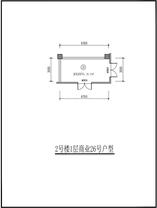 2#号楼1层商业26号户型