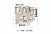 同森锦逸1期3室2厅1卫92.66平户型