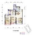 鼎犀名城3室2厅2卫91.08平户型