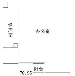 麦迪逊广场70.95平户型