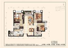 成都恒大翡翠龙庭1期3室2厅2卫108.33平户型