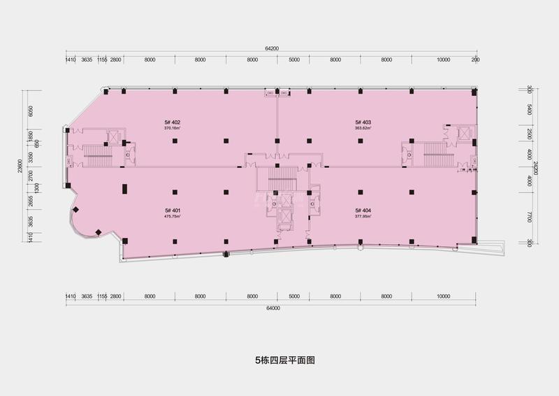 5栋四层平面图