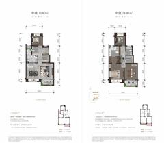 保利珑堂里院1期179.91平户型