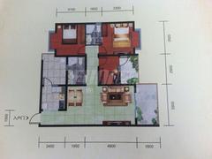 润雅宜园2期3室2厅2卫99.00平户型