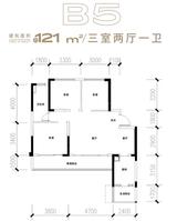 龙泉驿深业泰富广场1期 3室2厅1卫 120.99平米