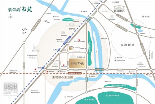 翡翠湾书苑1期区位图