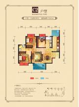 和信香榭澜郡 3室2厅2卫 107.00平米