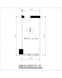 俊屹中心1期37.84平户型