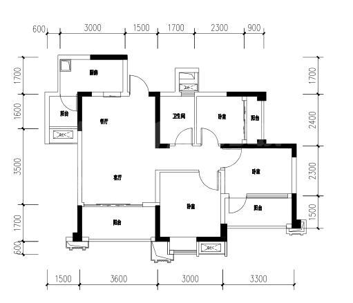 1栋2单元3层2号