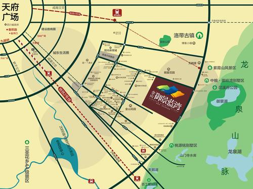 金山御景蓝湾区位图