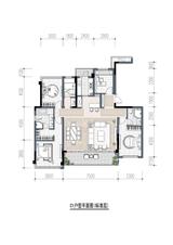 中粮武侯瑞府1期 4室2厅3卫 171.00平米