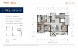 玺宸上园1期 4室2厅2卫 143.00平米