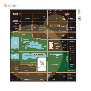 中洲锦城湖岸小区2期区位图