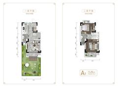 福星惠誉·江山语2室2厅2卫96.00平户型