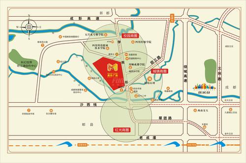 美乐广场区位图