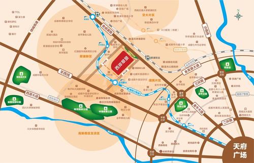 西岸翠景1期区位图