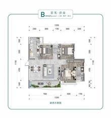 远洋森海境府1期3室2厅2卫115.67平户型